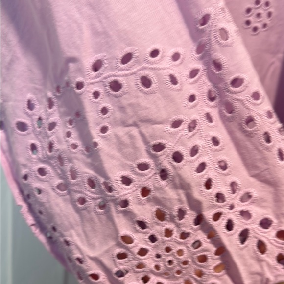 WHBM Eyelet Lavender Midi Dress - Picture 3 of 3